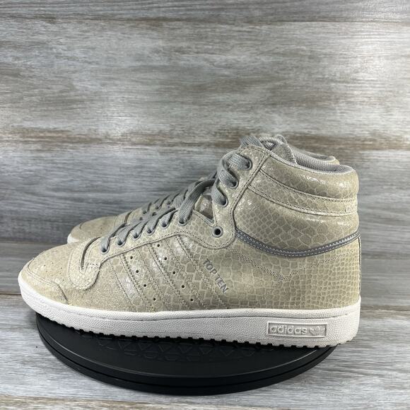 Adidas Men’s Top Ten Snake Skin Print High Top Sneakers Size 11 - Picture 1 of 8